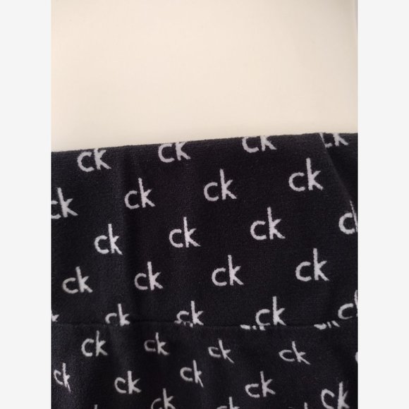 Calvin Klein Black and White CK Logo Pajama Shorts Size XL - Picture 8 of 9